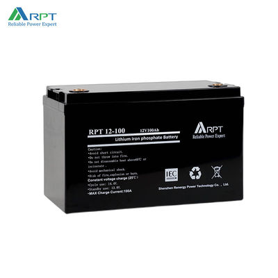 Un buen precio. Batería de plomo ácido de 1280Wh Almacenamiento solar 100h Batería de litio Lifepo4 de 12v en línea